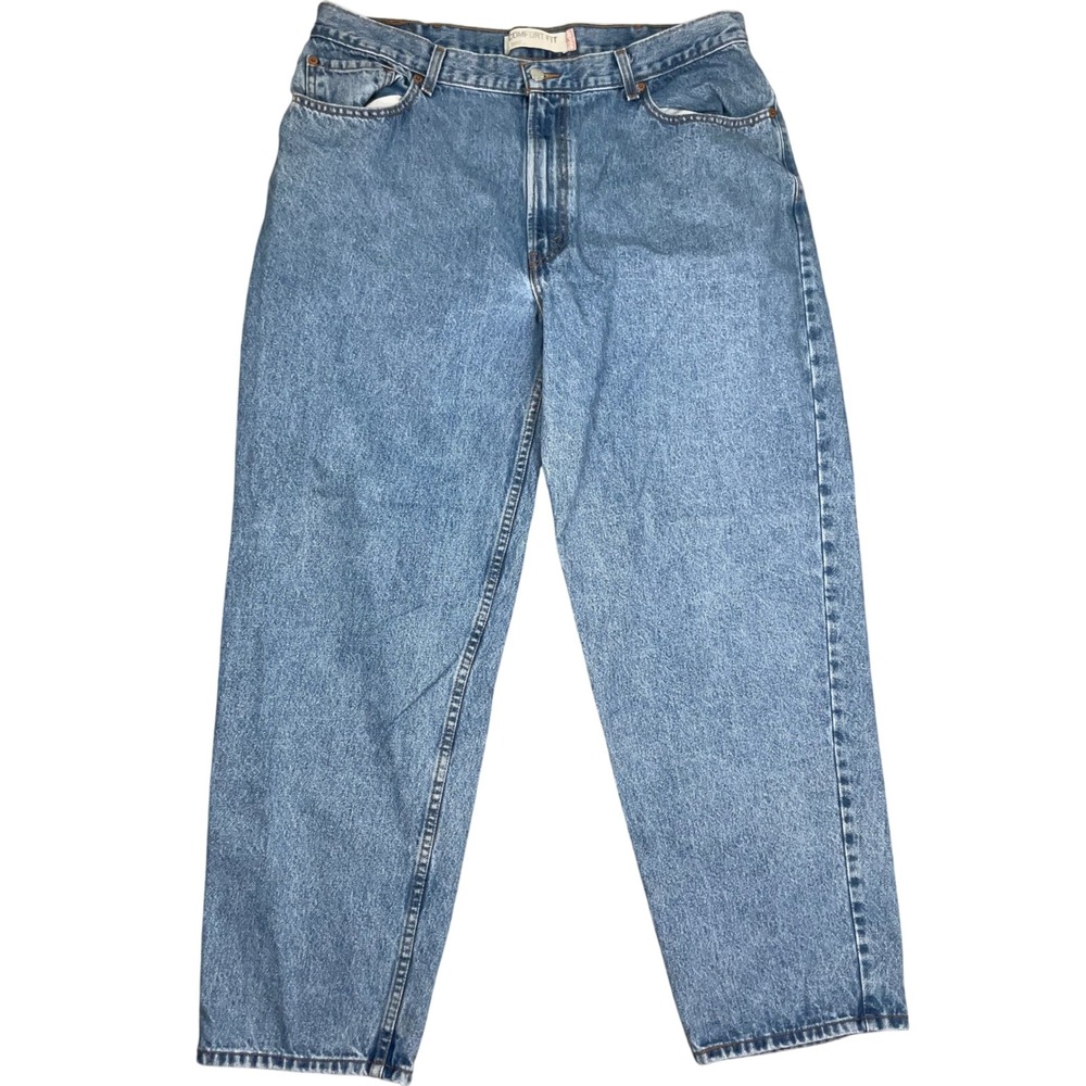 Levis 560 Jeans Mens 38W 31L Blue Fade Comfort Fit Baggy Tapered Leg Denim
